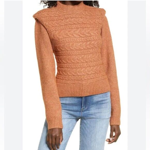 BLANK NYC Horizontal Cable Crewneck Sweater Size Large - Picture 1 of 6